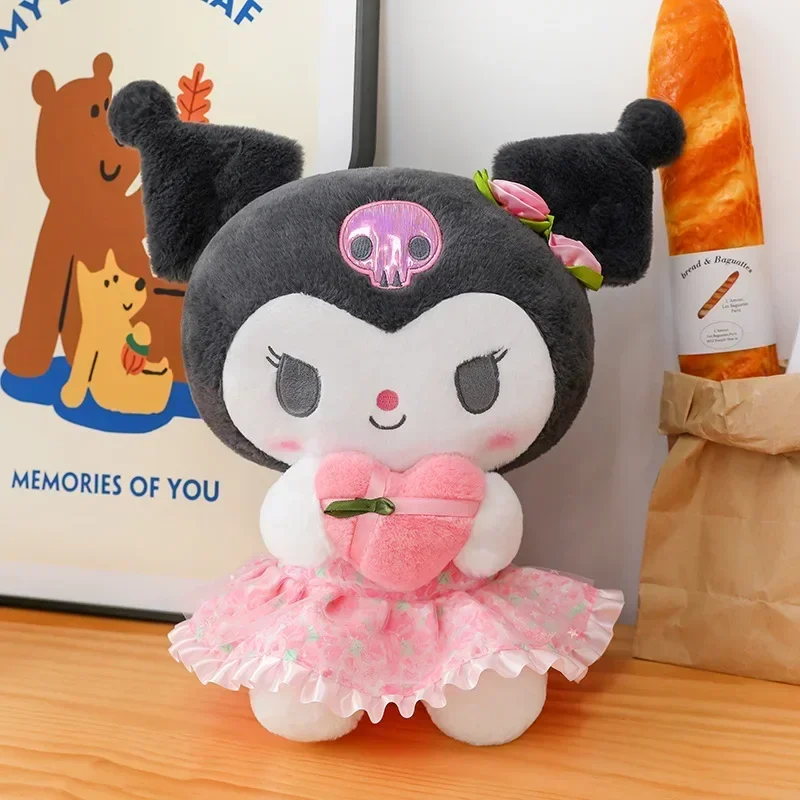 ของเล่นตุ๊กตาน่ารัก Sanrio 60cm Kuromi My Melody plushies ตุ๊กตาน่ารัก Sanrio merch การ์ตูนอะนิเมะยัดนุ่น kado ulang tahun ของเล่นตุ๊กตา