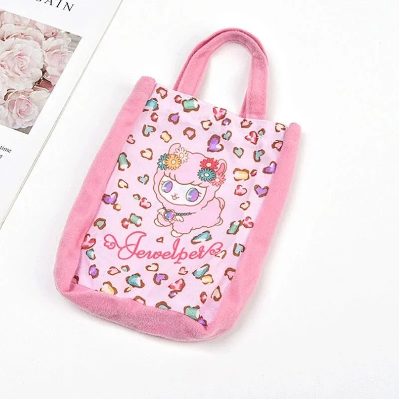 Jewel Pet-Mini bolsos de mano para mujer, bolsos pequeños de dibujos animados de Anime, Kawaii, organizador lindo, bolsas de almacenamiento