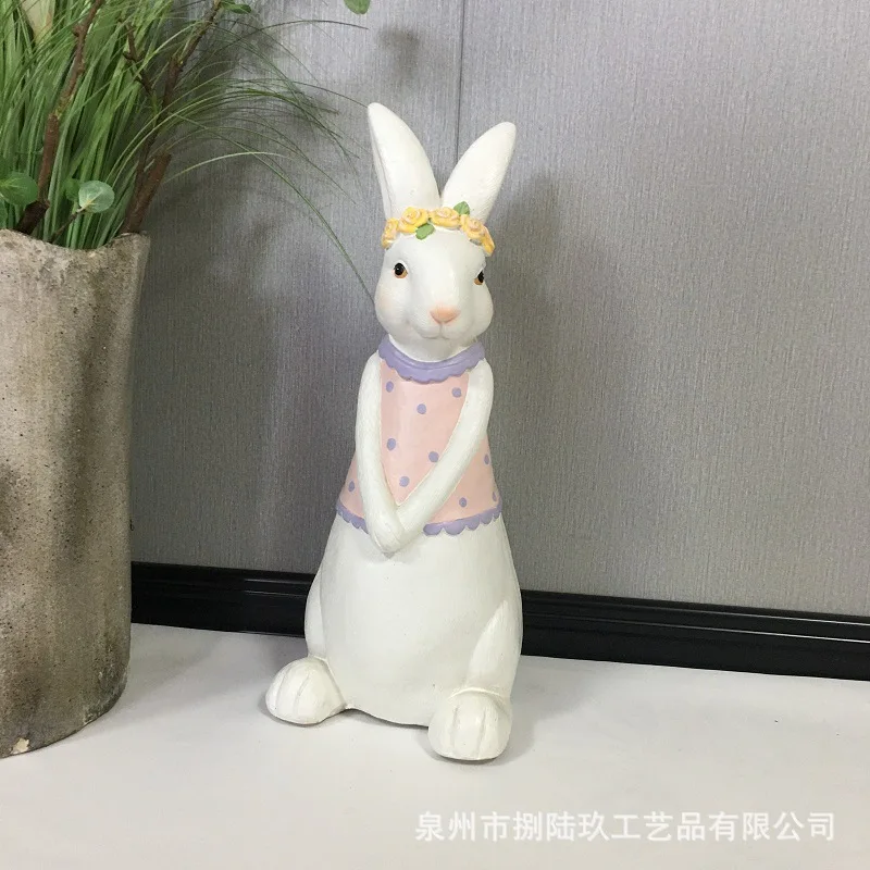 

Outdoor garden resin cartoon rabbit landscape sculpture villa courtyard terrace simulation animal decoration ornaments