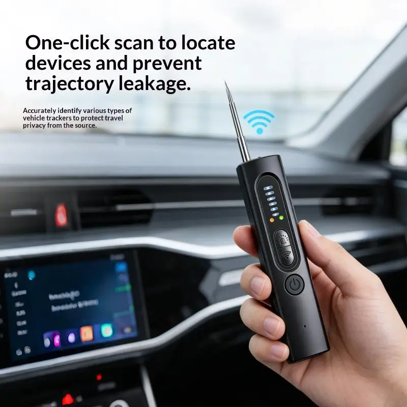 Hidden Camera Detector Anti-Spy Car GPS Tracker Listening Device Bug RF Wireless All Signal Scanner Gadget Security Protection