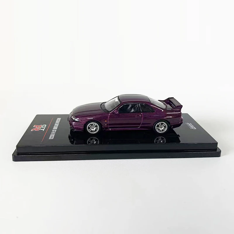 INNO 1:64 Model Car Skyline GTR (R33) Alloy Die-cast Vehicle Collection - Purple