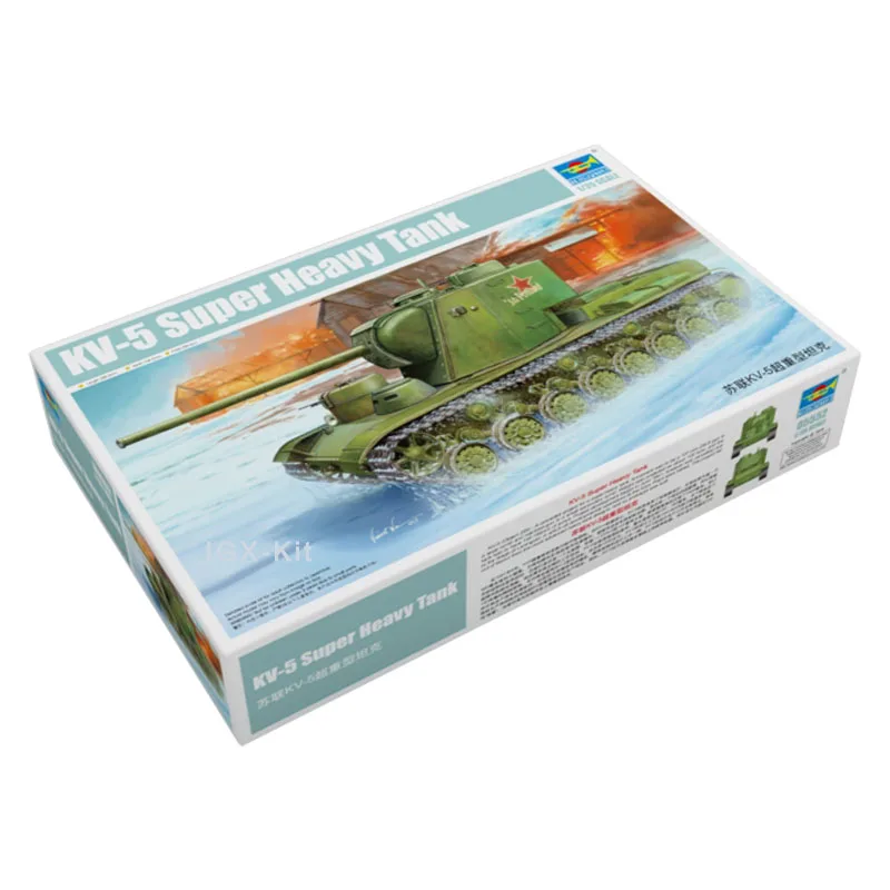 

Trumpeter 05552 1/35, русский супер тяжелый танк КВ-5, военная игрушка, пластиковая сборка ручной работы, модель, строительный комплект