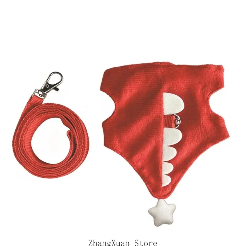 Outdoor-Westengeschirr für Kleintiere mit eng anliegender Umhüllung und Führungsleine 3XUF – Detail 4