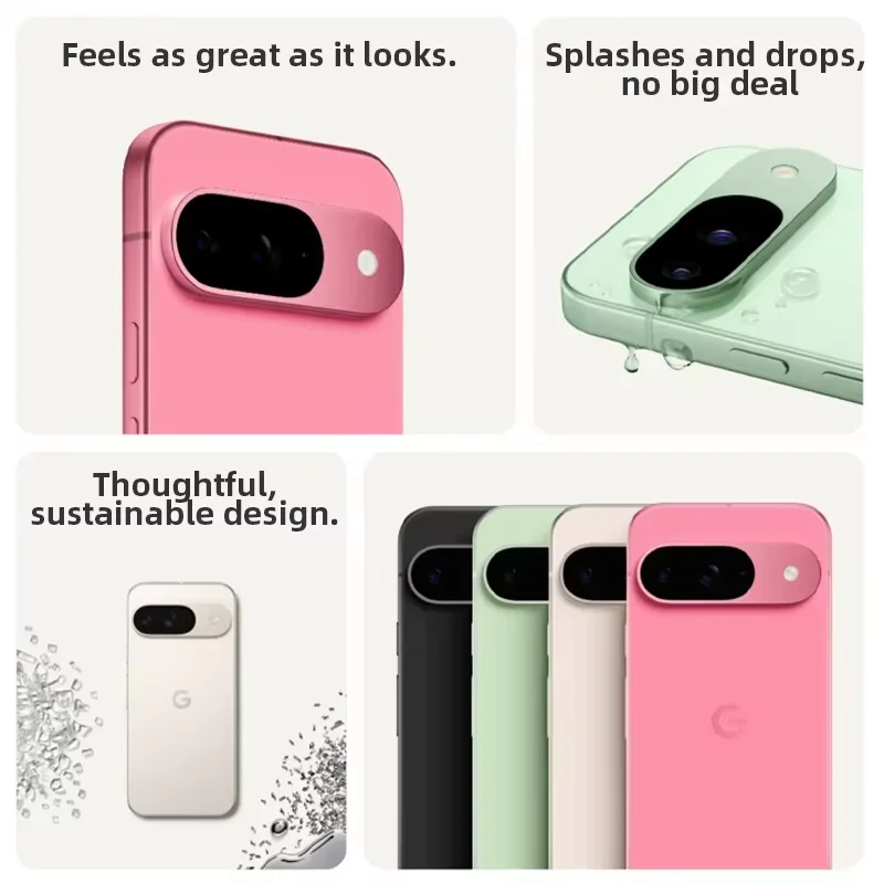 الإصدار العالمي لهاتف Google Pixel 9 5G AI الذكي Google Tensor G4 شاشة 6.3 بوصة 120 هرتز OLED كاميرا خلفية 50 ميجابكسل بطارية 4700 مللي أمبير في الساعة