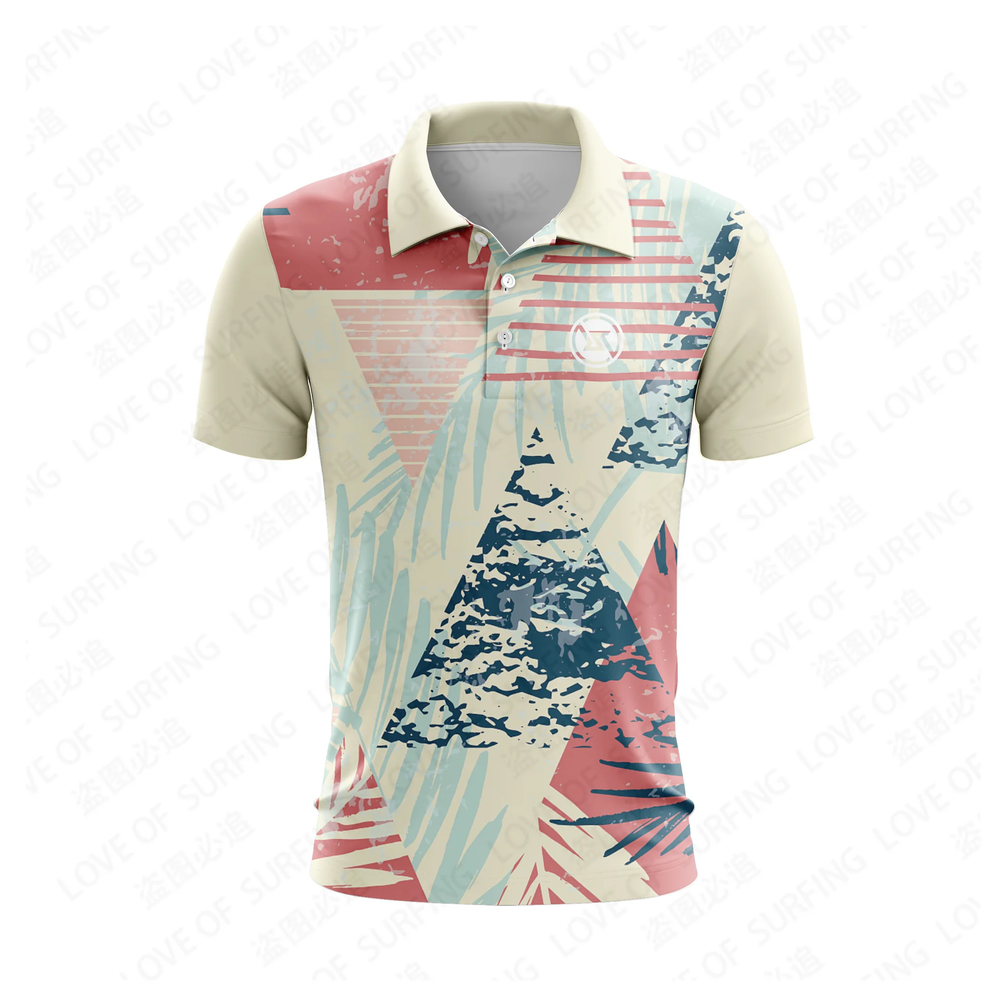 Golf Shirts RIGHTTRACK Short sleeved polo shirt Men's casual sports quick drying sportswear Tennis shirt can be customized