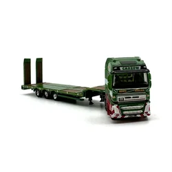 1:148 Scale Diecast Alloy Green FH4 Truck Trailer Toys Cars Model Classic Adult Souvenir Gifts Static Display Desktop Decoration