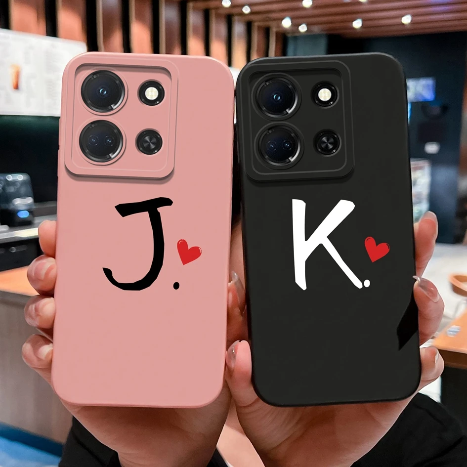 

For Infinix Note 30 Pro 4G 5G Phone Case Stylish Atmospheric Letter Pattern Liquid Silicone Full Coverage Lens Protection Covers