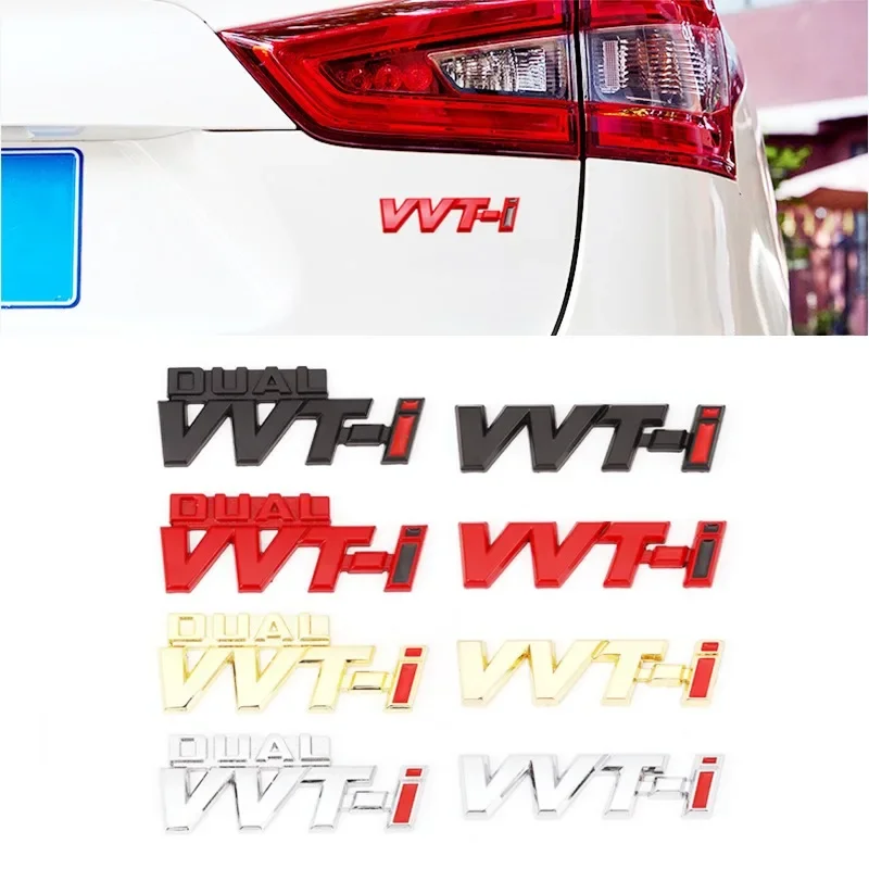 3D Metal Car Sticker Emblem Badge Decal For TOYOTA Dual VVT-i VVTI Camry COROLLA YARiS Rav4 Ralink REIZ CROWN PRIUS REIZ Avensis