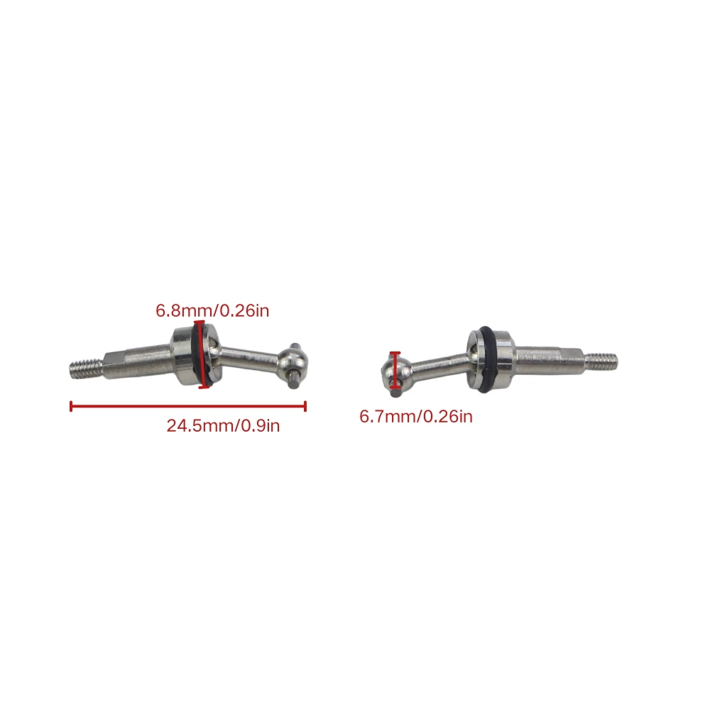 

Metal CVD Drive Shaft 2mm Extended With M2 Nut For 1/28 Scale RC Car Wltoys K969 K979 K989 P929 Upgrade Parts
