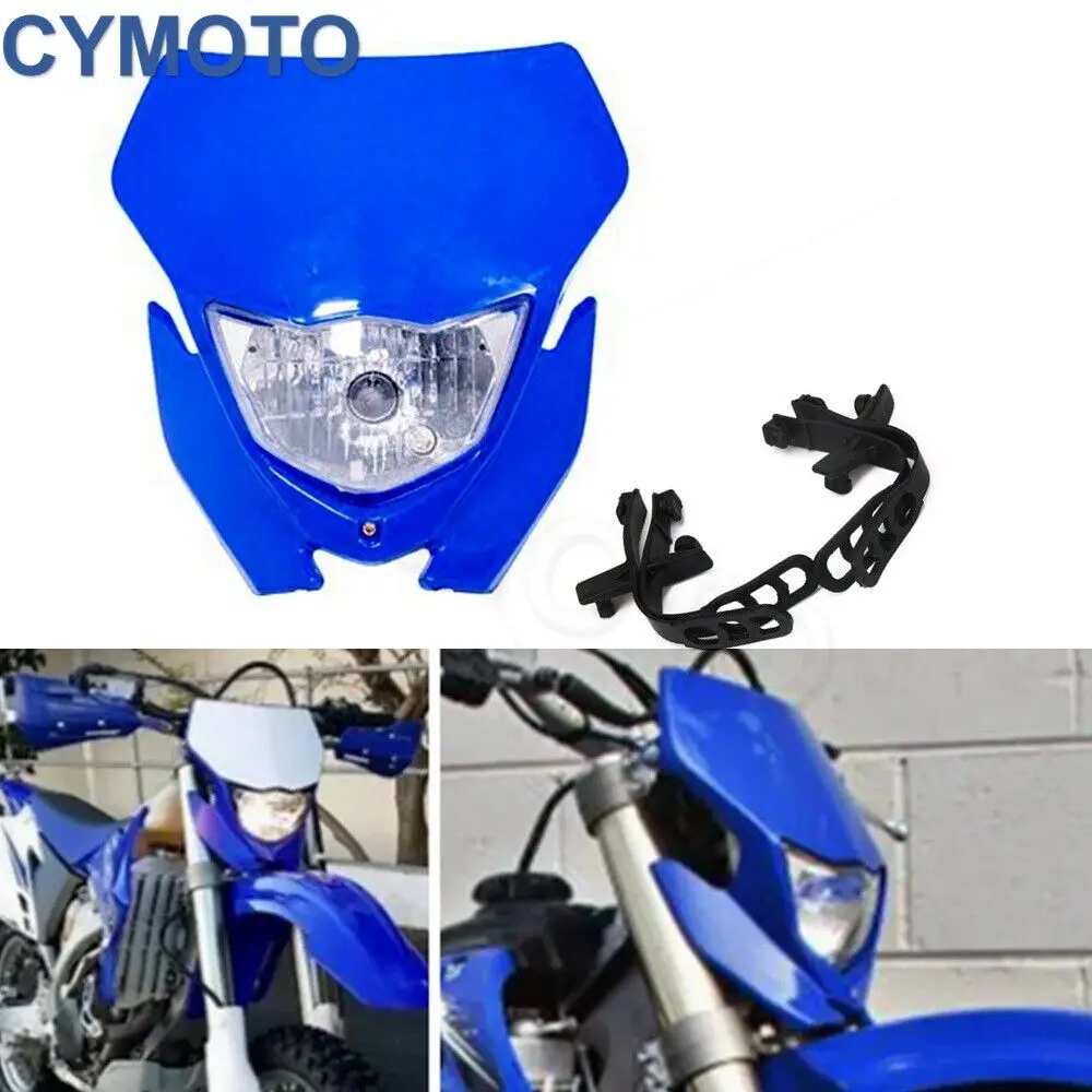 Enduro Headlight for Yamaha WR250R WR250F TTR225 230 YZ 250/400/450 MX Supermoto Headlight Assembly Motorcycle Headlight