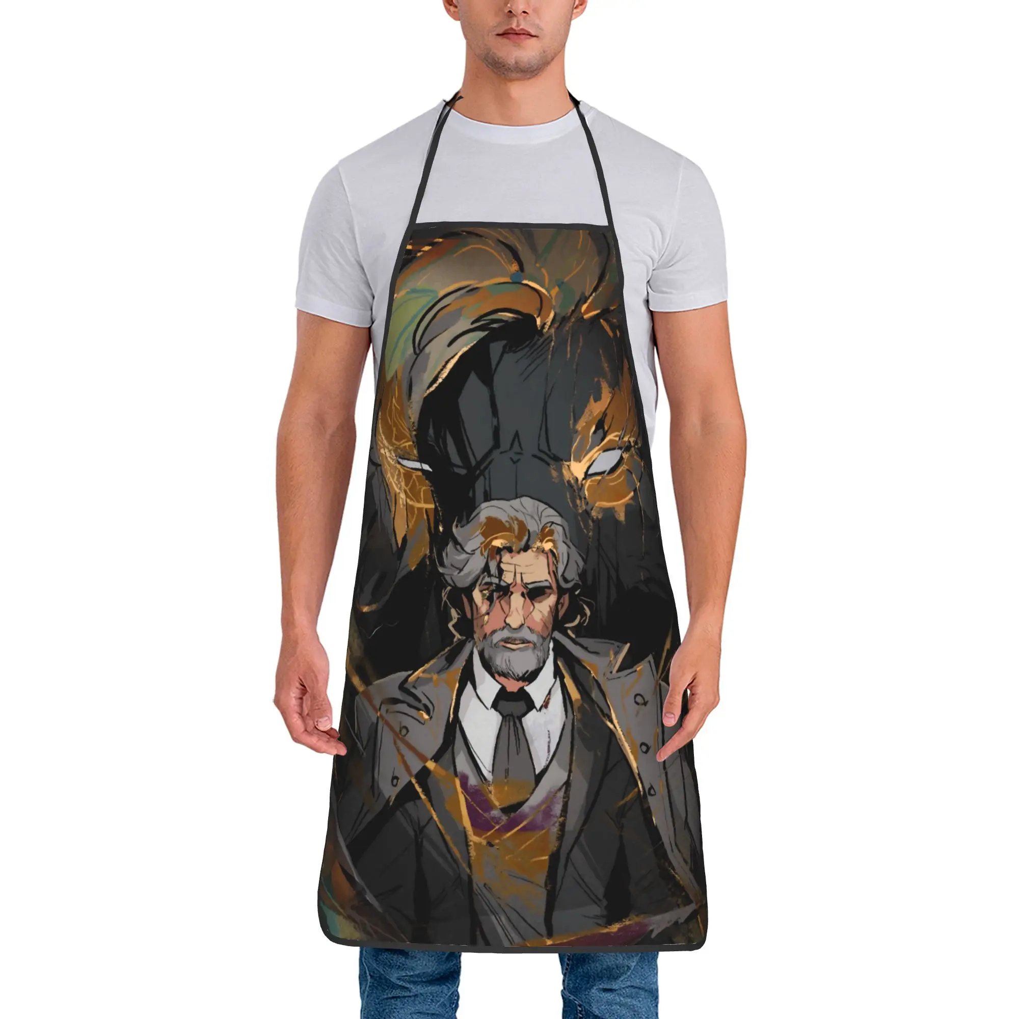 

Clair Obscur Expedition 33 Game Apron Custom Cleaning Kitchen Accessories Restraunt Adult Aprons without Pocket