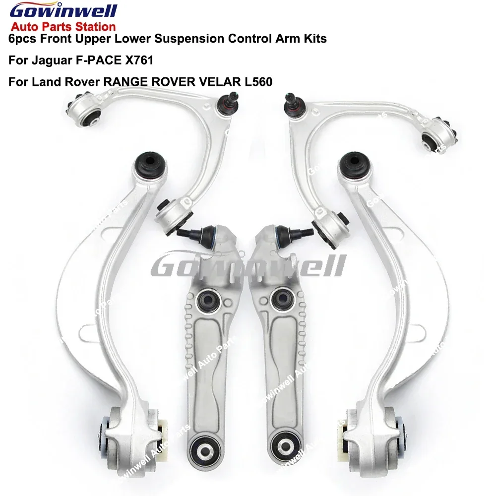 

T4A1079 LR 090503 T4A1012 T4A29804 6 шт. комплект рычагов передней подвески для Jaguar F-PACE X761 Land Rover RANGE ROVER VELAR L560