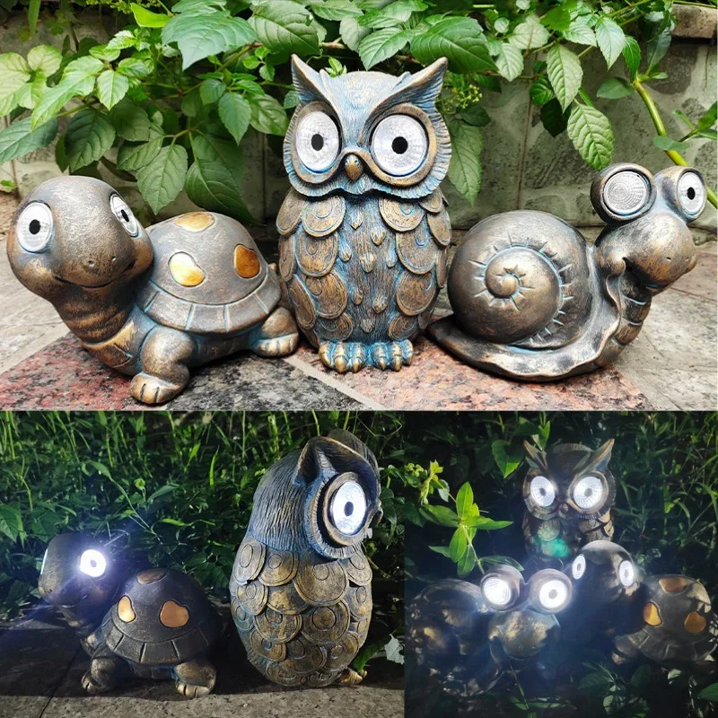 

Garden Animal Solar Light Outdoor Decoration LED Statues Landscape Household