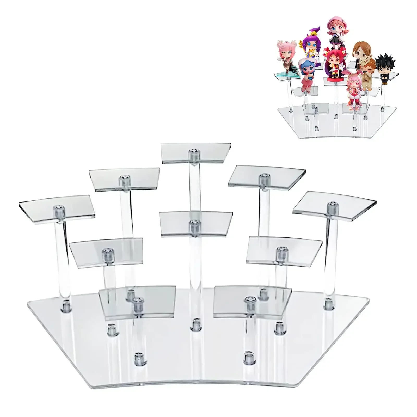 10-Tier Acryl Display Stand Action Figur Display Stand Riser Display Stand Riser Display Stand Für Action Figur Puppe parfüm