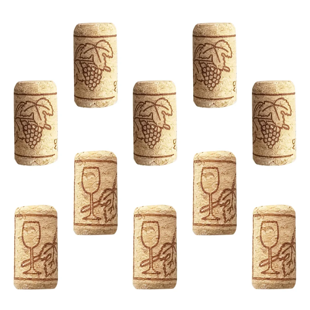 50pcs Cork Sealing Cork Bottle Stopper Bar Tool Bottle Closure Wooden Sealing Cover