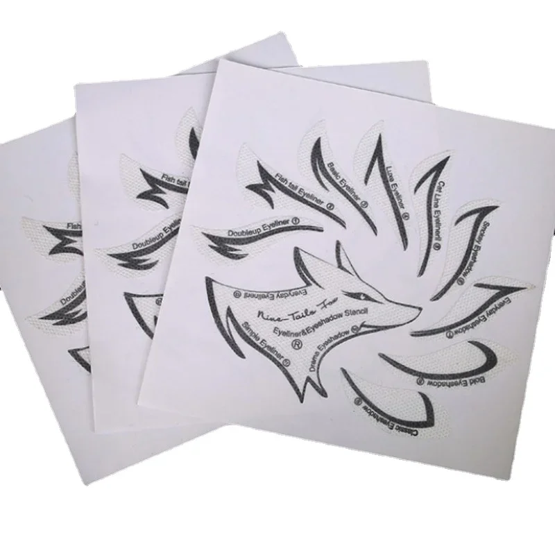 Eye Makeup Stencils Winged Eyeliner Stencil Template Shaping Tools Eyebrows Eye Shadow Makeup Template Tool Stickers Card