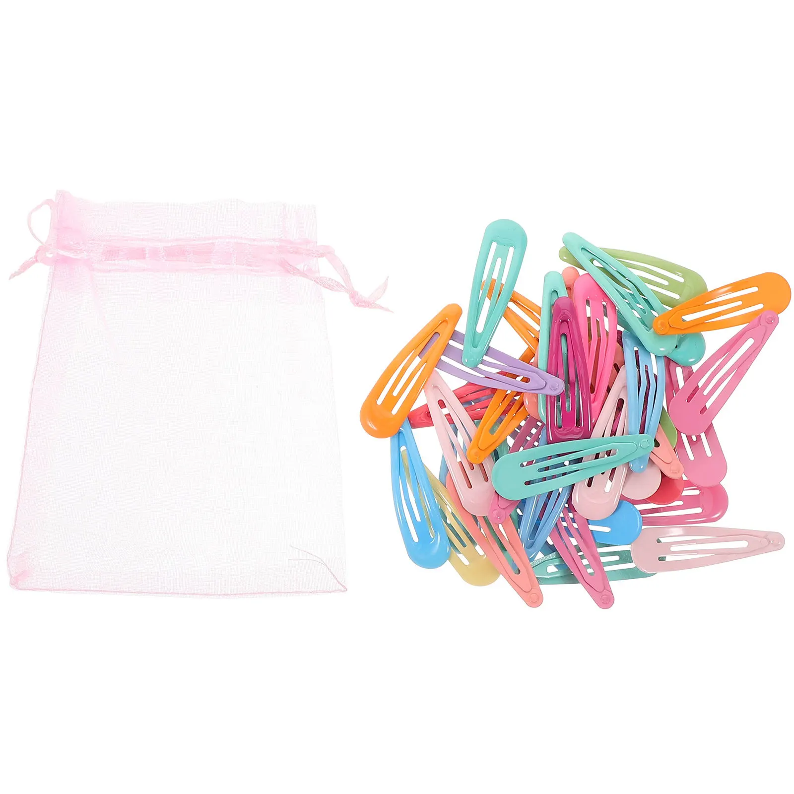 

40Pcs Colorful Snap Hair Clips Non Slip Barrettes for Girls Toddlers Creative Bangs Clip Design Hair Snaps Colorful Clips
