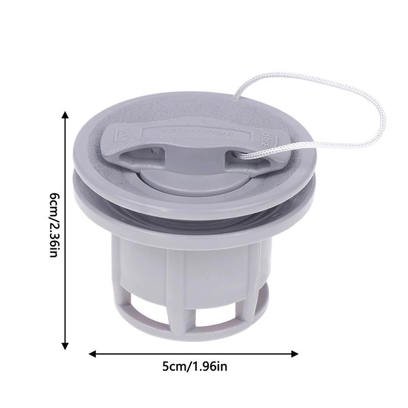 8-Tooth Inflatable Boat Air Valve - Double Seal Leak-Proof Adapter for Kayak/Canoe/Raft, Universal Dinghy Valve Cap Replacement