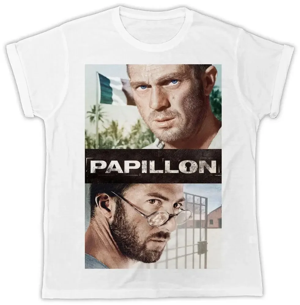 FUNNY PAPILLON MOVIE POSTER IDEAL GIFT PRESENT UNISEX COOL T SHIRT