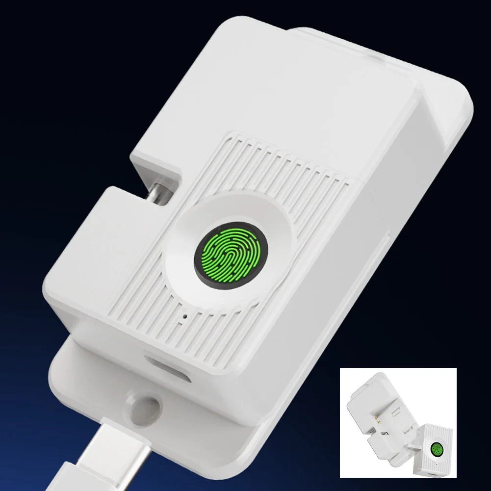 Fingerprint Lock For Child Safety Smart Easy To Use Type-C Interface Fast Charging Sliding Door And Window Lock Limiter