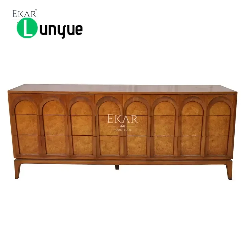 Modern Solid Wood Dining Room Sideboard Multi Layer Storage Cabinet for Kitchen Home Furniture Large Capacity Locker