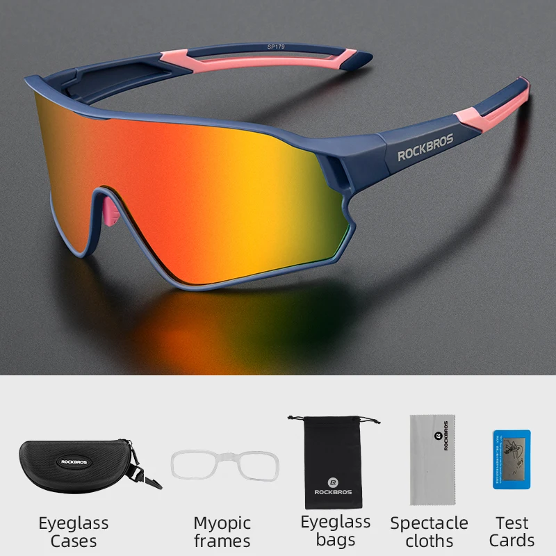 ROCKBROS Polarized Cycling Sunglasses Large Frame 10