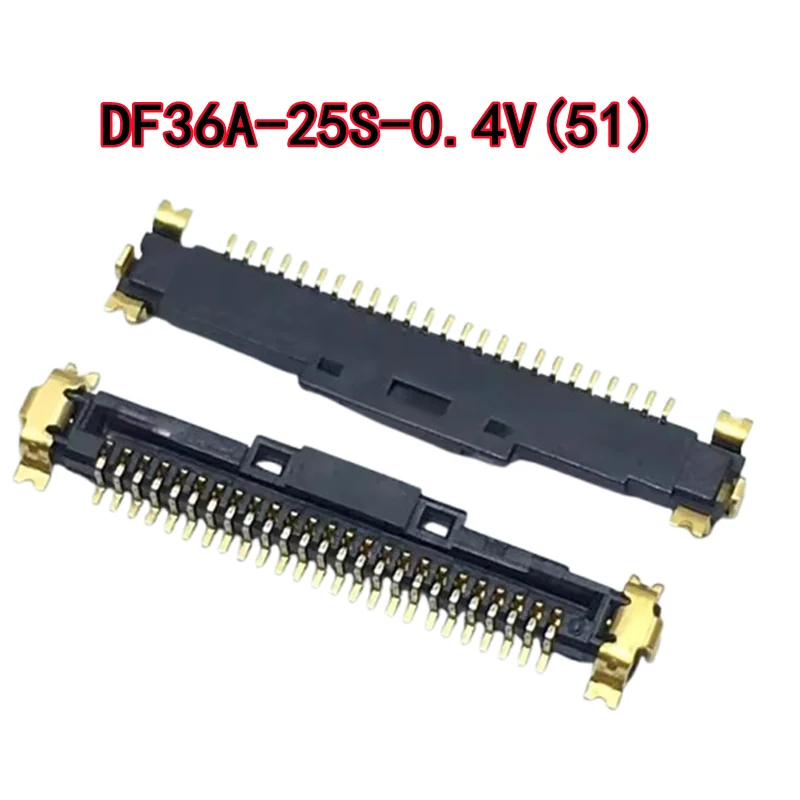 5pcs DF36-25S-0.4V(51) 0.4mm passo 25PIN conectores de cabo coaxial de linha fina