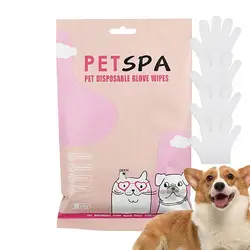 Dog Washing Gloves Non Woven Soft Comfortable Gloves For Pet Grooming 6pcs Mild Cleaning Massage Gloves For Deep Cleaning