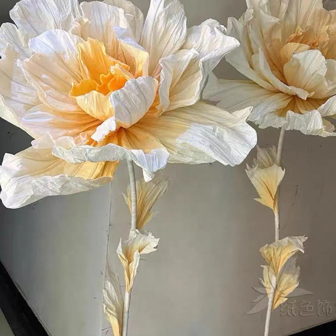 Giant Daisy Fake Flower for Wedding Decor Handmade Embossed Nordic Ins Style Paper Art Party Garden Decor Flower Home Decor