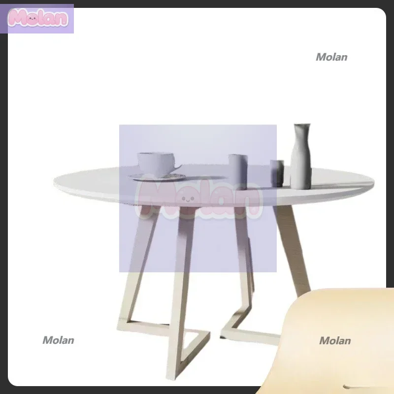 

coffee table combination table ins style living room simple round Japanese small coffee table