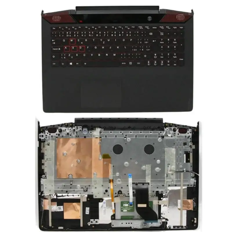 

New Laptop Parts Top Case for Lenovo ideapad Y700-15ISK Laptop Upper Case L 80NV W/KB CZ-SK 5CB0K97396~