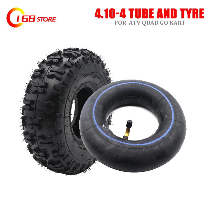 High performance 4.10/3.50-4 410/350-4 ATV Quad Go Kart 47cc 49cc Chunky 4.10-4 Tire inner tube Fit All Models 3.50-4 4