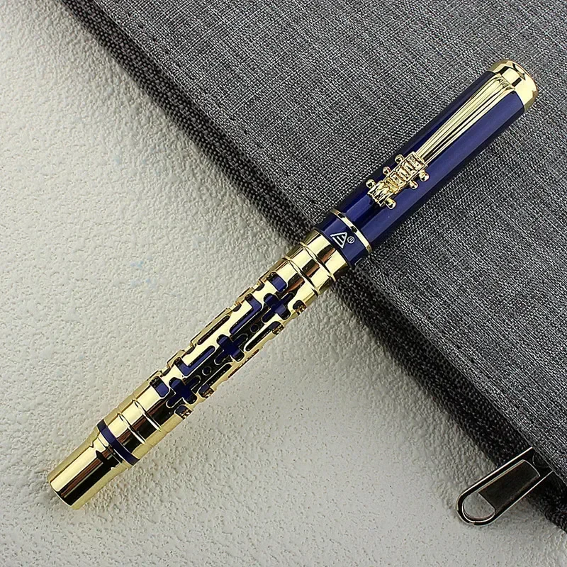 Роскошная металлическая перьевая ручка с иридиевыми наконечниками EF/F/M/, подарочные ручки для делового письма, школьные канцелярские принадлежности, стационарные принадлежности