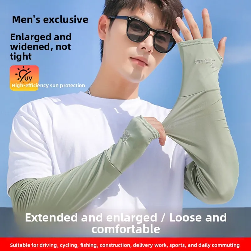 luvas-de-protecao-solar-masculinas-de-seda-gelada-para-verao-finas-soltas-com-protecao-uv-leves-e-respiraveis