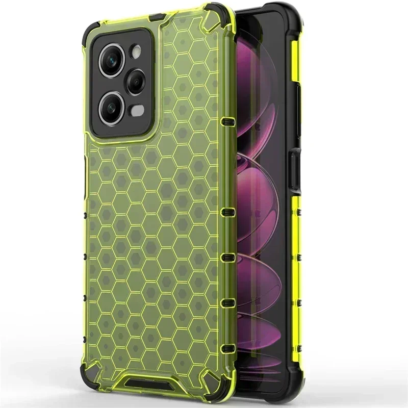 For Xiaomi Redmi Note 12 Pro 5G Case Hybrid Armor Shockproof Phoen Case For Redmi Note 12 Pro + Plus Transparent Soft Back Cover