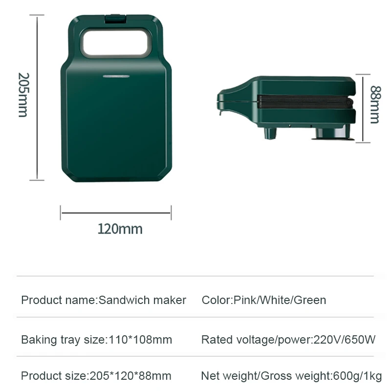 DMWD-máquina de desayuno para hacer sándwiches, tostadora a presión de Pan, Mini comida ligera, Waffle, Muffin, sartén de huevos, parrilla, horno