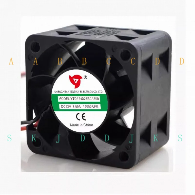 

M YTD124028B0A500 DC12V 1.00A 2-wire cooling fan