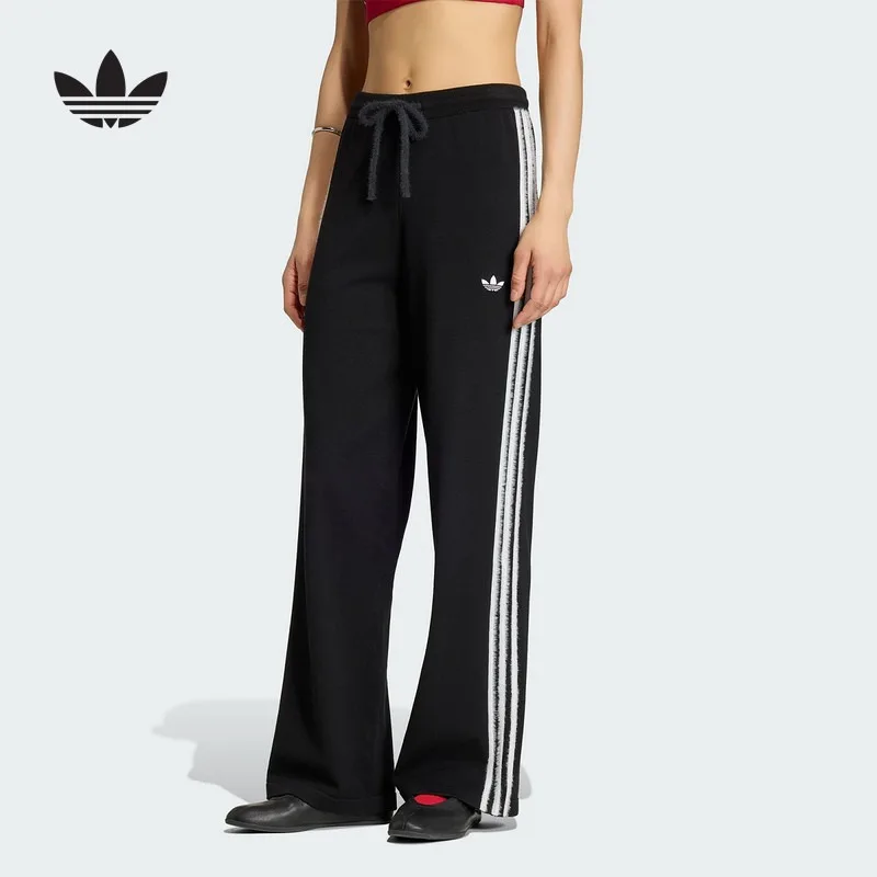 Adidas Adidas Clover 2026 Autumn Women  Knitted Sweatpants Straight Pants KS9363