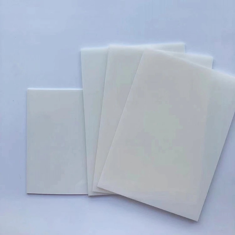 

White PA66 Nylon Plate 6mm 8mm Thick Durable Insulating Rubber Sheet Rigid Plastic Block Tools