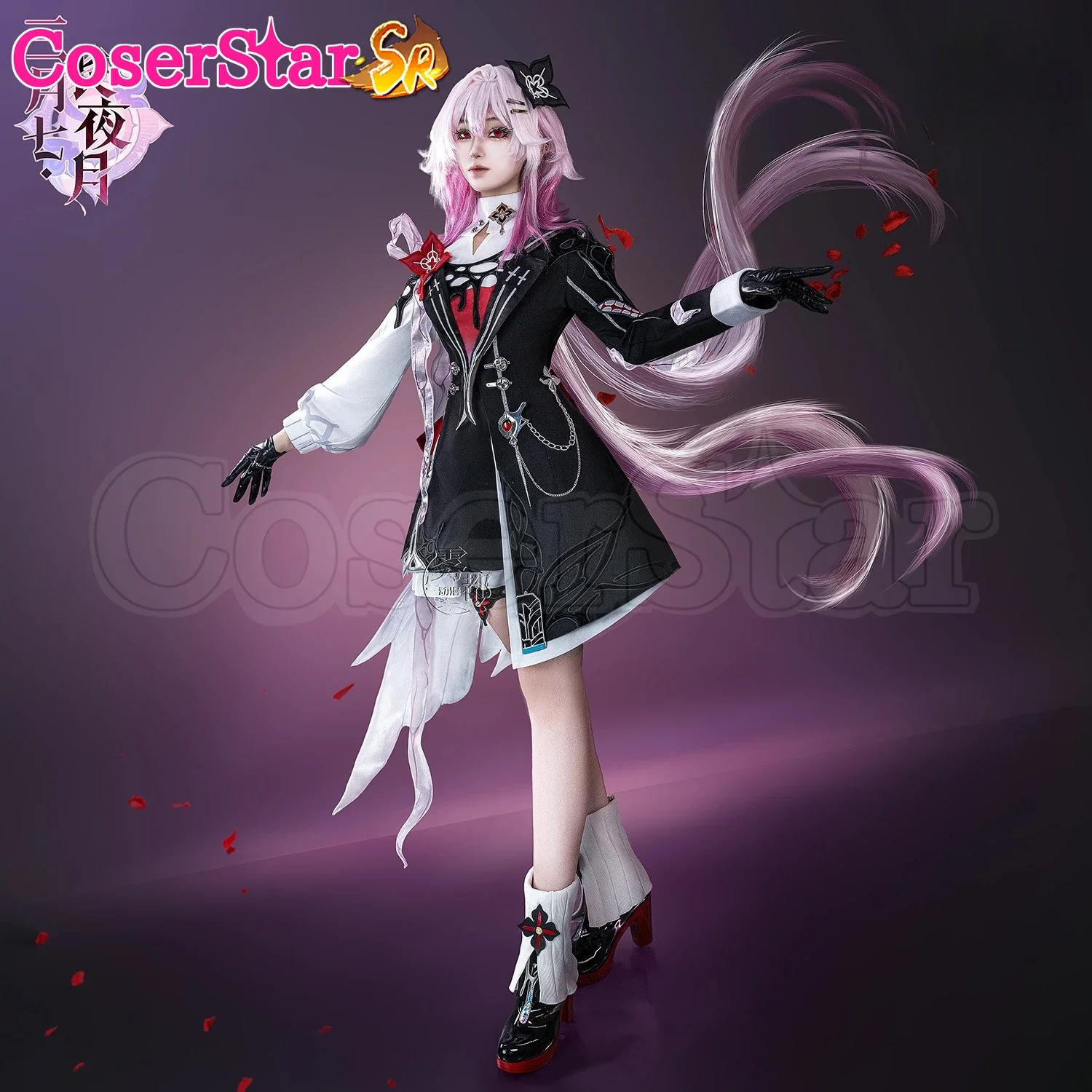

2025new Game Honkai Star Rail March 7th Evernight 3D Cosplay Costume Outfit Dress Carnival Halloween Role Play Wig Carnival Suit