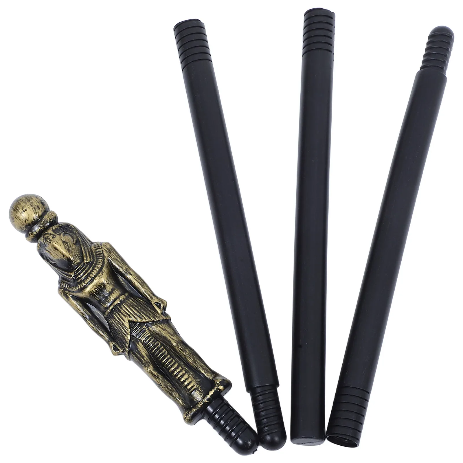 

Durable Lightweight Halloween Scepter Egyptian Staff Costume Prop Exquisite Craftsmanship Versatile Matching Cosplay Cane