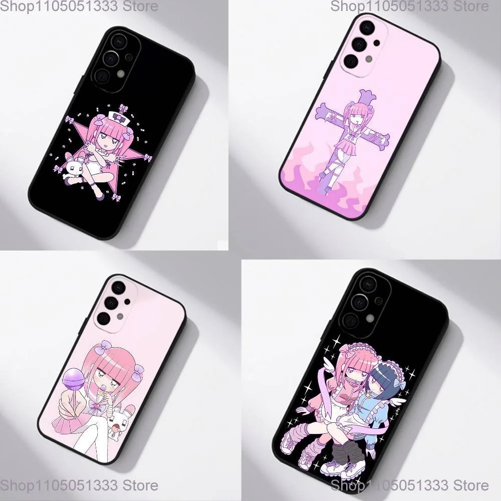 

M-Menhera Chan-n Comic Phone Case For Samsung S25,S24,S21,S22,S23,S30,Ultra,S20,Plus,Fe,Lite,5G Black Cover