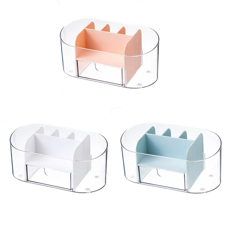 Caneta Acrílica e Lápis Marcador Titular, Material de Escritório Claro e Acessórios, Desktop Organizer, Azul, 1 Pc