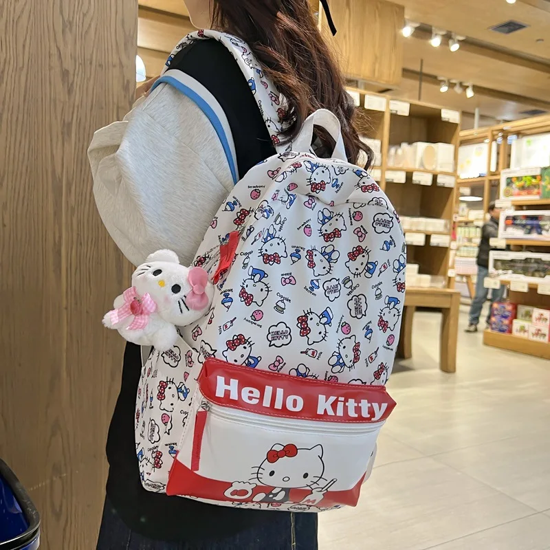 Cute Sanrioed Cinnamoroll Kuromi My Melody Hello Kitty HOT Anime Backpack Cute School Bag Cartoon Satchel Friend’s Birthday Gift