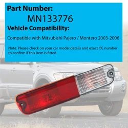 Car Rear Bumper Fog Light MN133775 MN133776 For Mitsubishi Pajero Montero 2003 2004 2005 2006 Car Accessories