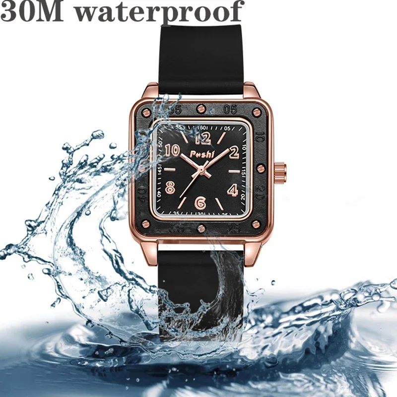 Pshi Luxury Quartz Women orologi da polso Casual Classic Square Waterproof Ladies Watches Fashion orologio di alta qualità per le donne