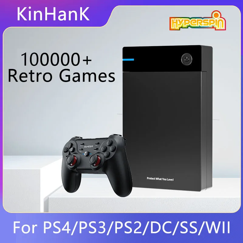 Hyperspin Attraction Gaming HDD Retro Game Console with 100000 Games for PS4/PS3/PS2/WII/WIIU Portable HDD for PC/Laptop NEW