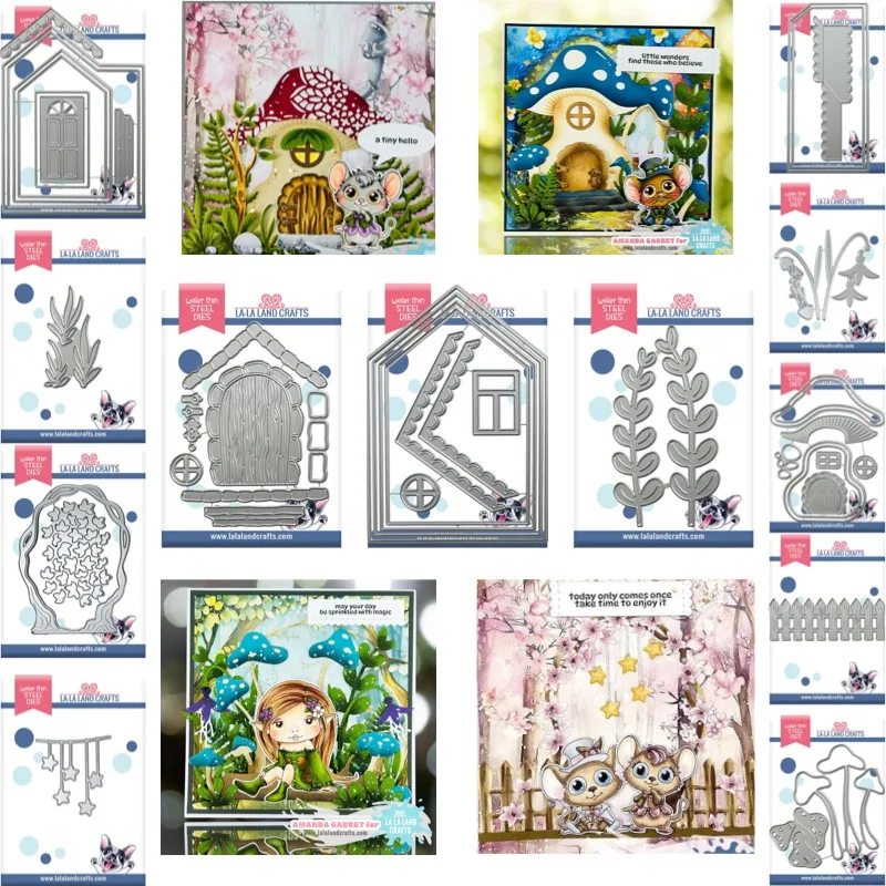 

House Base Picket Cottage Cutting Dies Scrapbook Diary Decoration Stencil Embossing Template DIY Greeting Card Handmade 2026