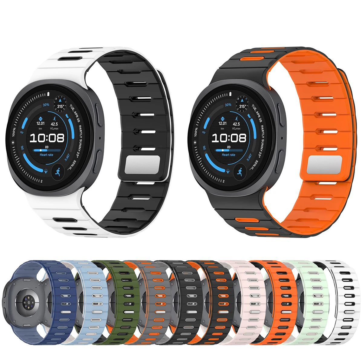 Silikonarmband für Samsung Galaxy Watch 9/8/8Classic 40mm 44mm 46mm Sport Magnetband für Galaxy Watch Ultra 2 7 2025 Armband – Detail 1