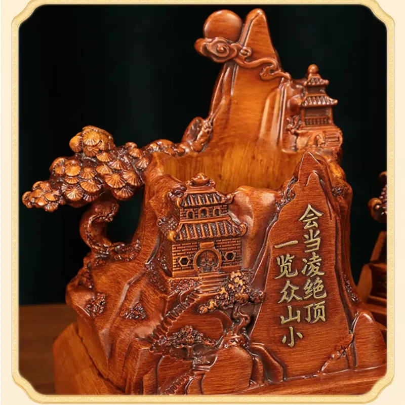 13-Layer Wenchang Tower Pen Holder, Feng Shui Study Desk Decor for Students, Office Desk Organizer, Exam Success Gift